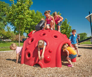 Picture of kids playing on cozy dome