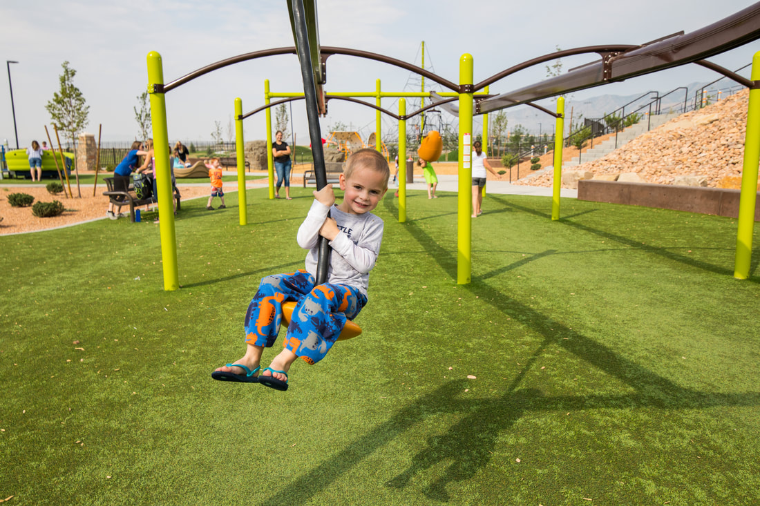 Picture of sythetic turf playground safety surfacing